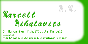 marcell mihalovits business card